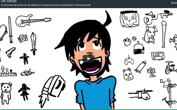 Vídeo tuneado para aprender la herramienta Lluvia o tormenta de ideas